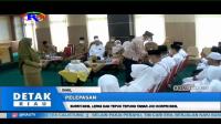 BUPATI INHIL LEPAS DAN TEPUK TEPUNG TAWAR JCH KORPRI INHIL
